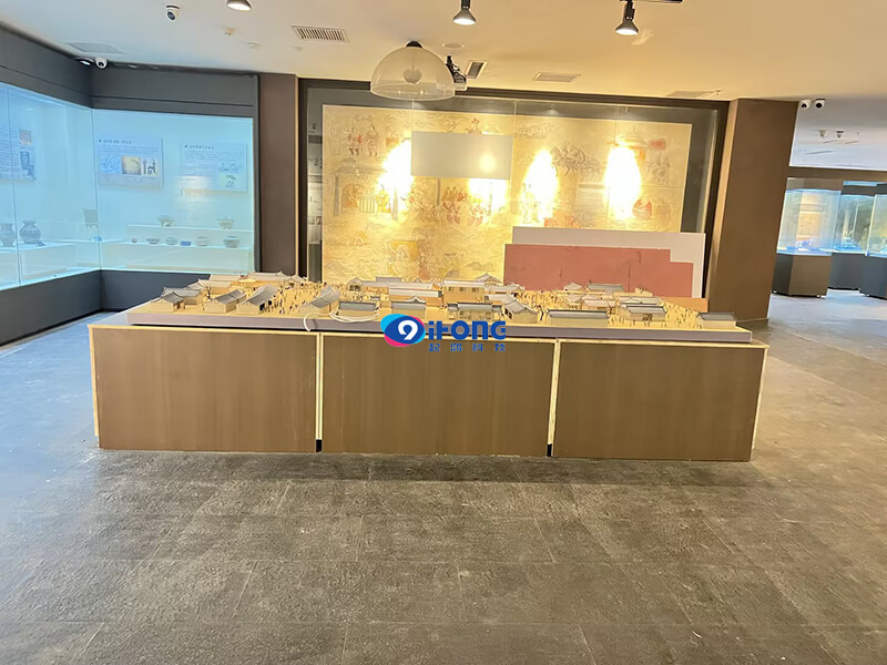 文物透明屏展示柜 文物透明屏展示柜